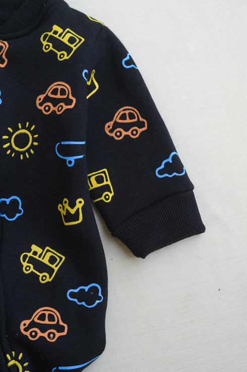 Tiny Adventurer Fleece Footed Sleepsuit