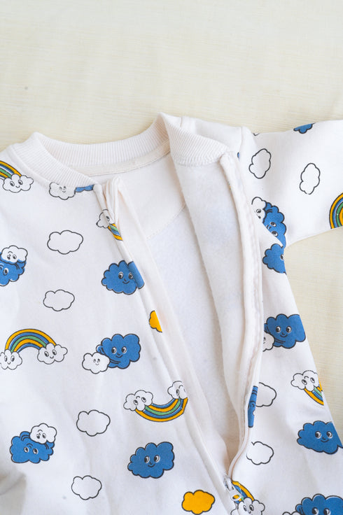Rainbow Dreams Fleece Footed Sleepsuit