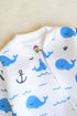 Whale Tales Fleece Footed Sleepsuit