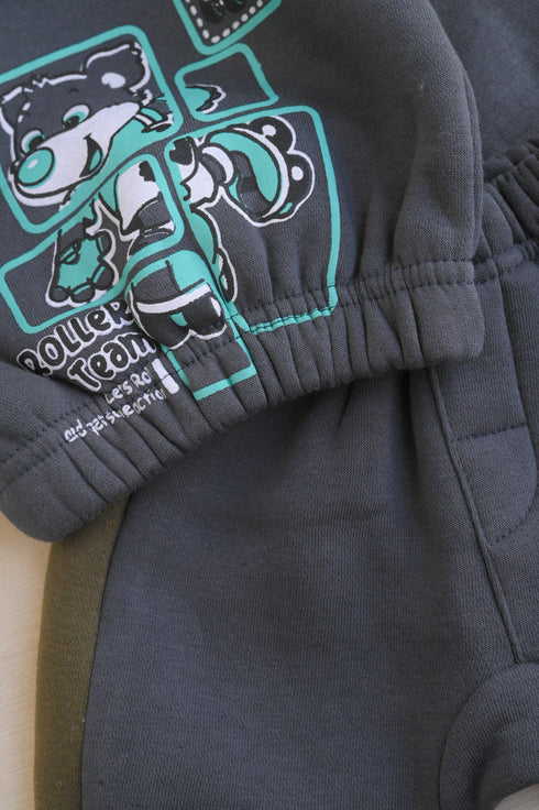 Roller Team Printed Fleece Hooded Set
