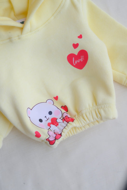 Cuddly Bear Fleece Hooded Set