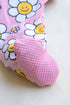 Smiley Daisy Frill Buttoned Interlock Sleepsuit
