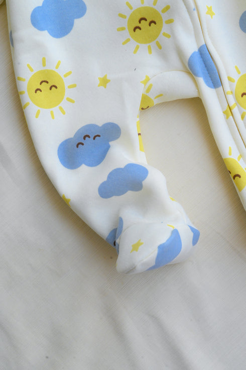 Morning Glow Fleece Footed Sleepsuit