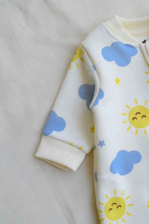 Morning Glow Fleece Footed Sleepsuit