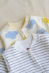 Bare Stripes Fleece Footed Sleepsuit