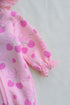 Pink Cherries Frilled Fleece Hooded Sleepsuit