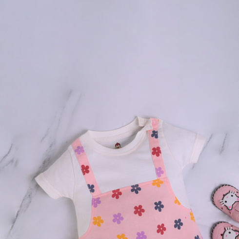 Petal Pop Dungaree Romper