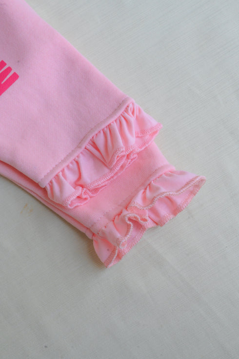 Little Sweet Frilled Fleece Hooded Set