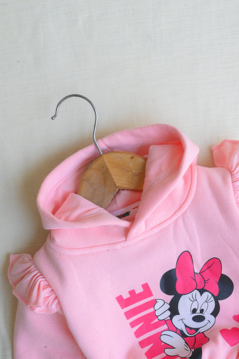 Minnie Mouse Frilled Fleece Hooded Set