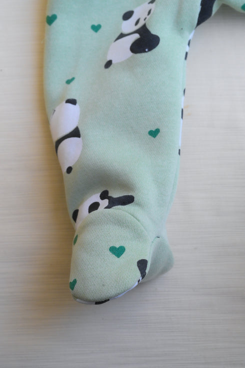 Panda World Fleece Footed Sleepsuit