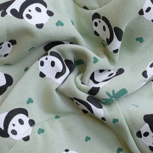 Panda World Fleece Footed Sleepsuit