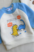 Best Friends Dino Raglan Fleece Sweatshirt Set