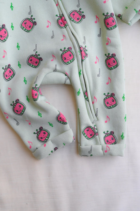 Cocomelon Fleece Hooded Sleepsuit