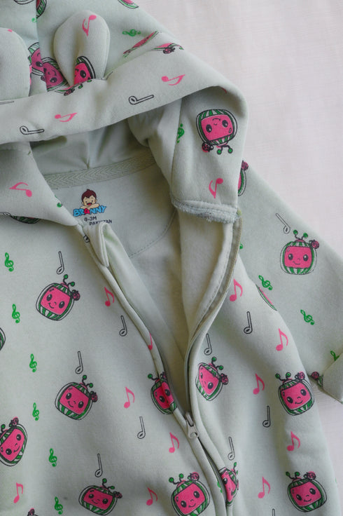 Cocomelon Fleece Hooded Sleepsuit