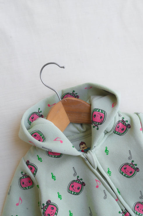 Cocomelon Fleece Hooded Sleepsuit