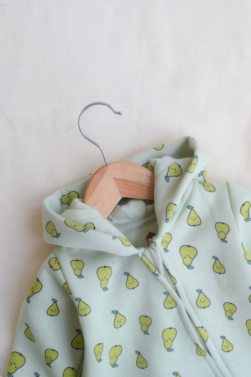 Little Orchard Fleece Hooded Sleepsuit