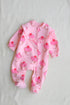 Sweet Treats Frilled Zipper Fleece Footed Sleepsuit