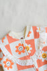Sunny Checks Frilled Zipper Fleece Footed Sleepsuit