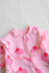 Sweet Treats Frilled Zipper Fleece Footed Sleepsuit