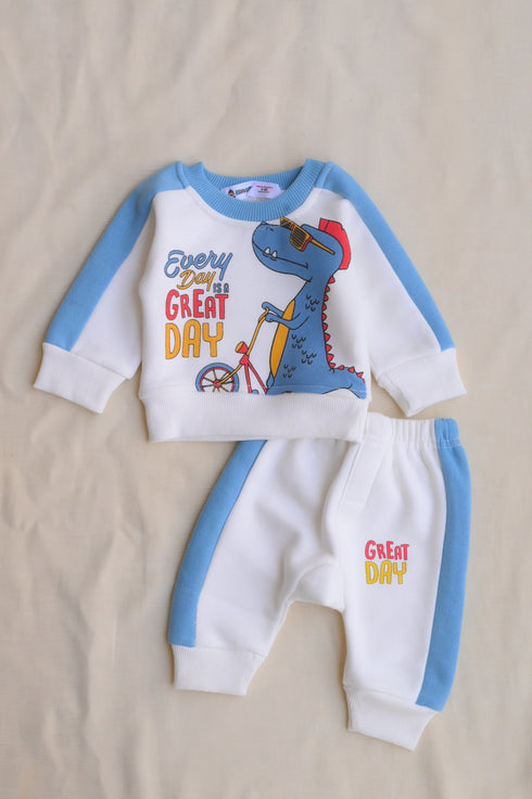 Great Day Panelled Fleece Sweatshirt Set