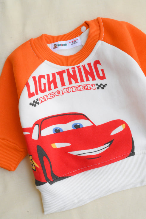 Lightning Mcqueen Raglan Fleece Sweatshirt Set