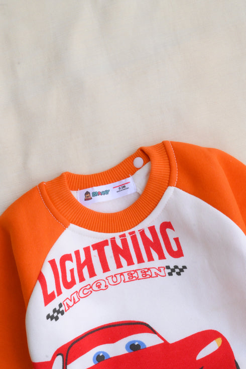 Lightning Mcqueen Raglan Fleece Sweatshirt Set