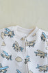 Airplane Printed Fleece Footed Sleepsuit