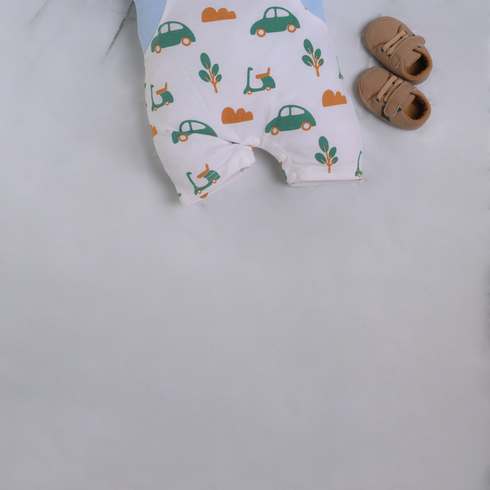 Mini Explorer Dungaree Romper