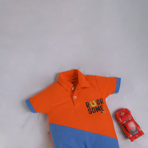 Roar Some Cut & Sew Polo Romper