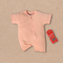 Peach Zip-Up Romper
