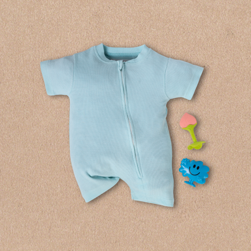 Sky Zip-Up Romper