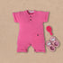 Rosewater Pink Button-Up Romper