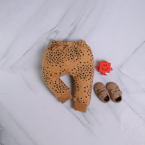 Brown Patterned Fleece Pajama