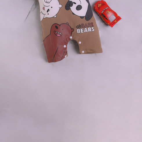 Beige Bare Bears Polo Romper