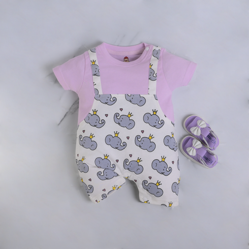 Elephant Parade Dungaree Romper