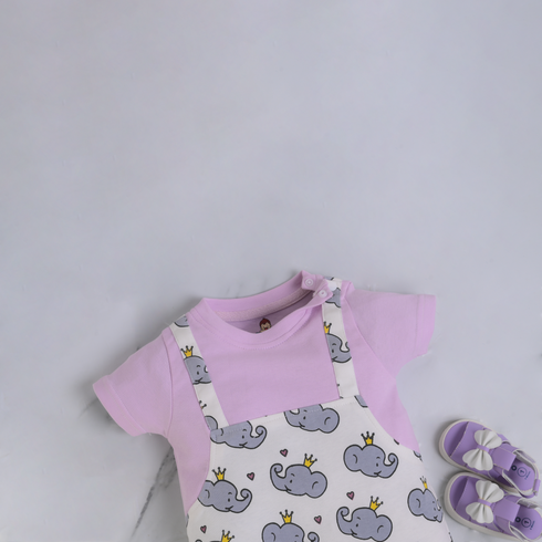 Elephant Parade Dungaree Romper