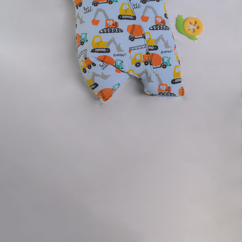Busy Builder Zip-Up Romper