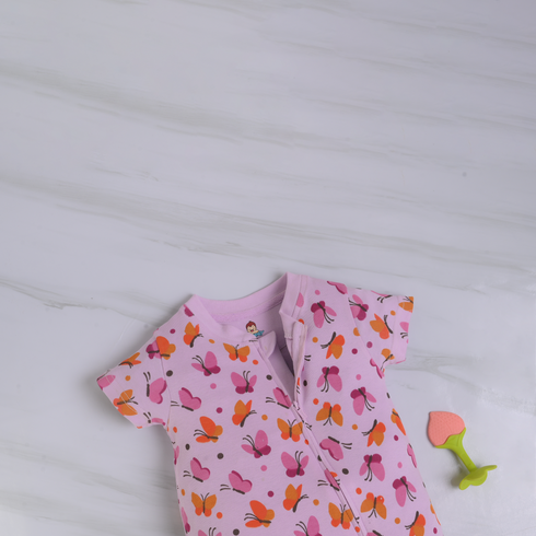 Butterfly Kisses Zip-Up Romper