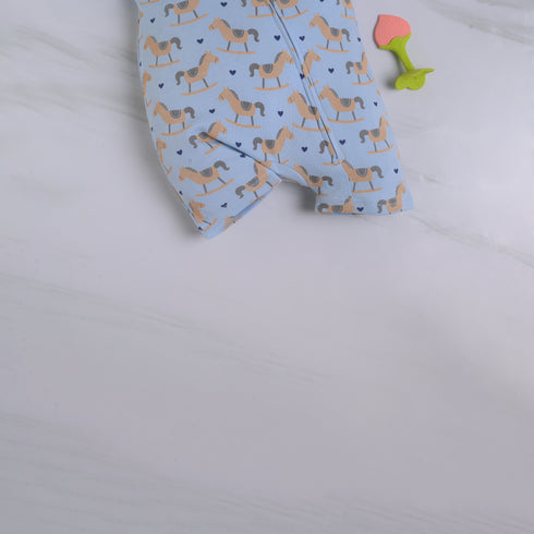 Tiny Trotter Zip-Up Romper