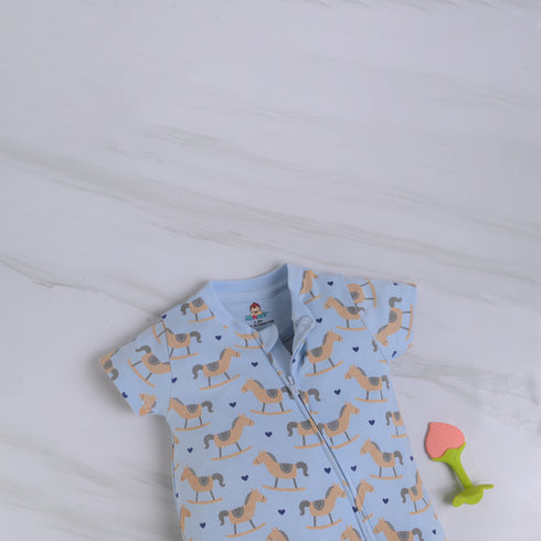 Tiny Trotter Zip-Up Romper