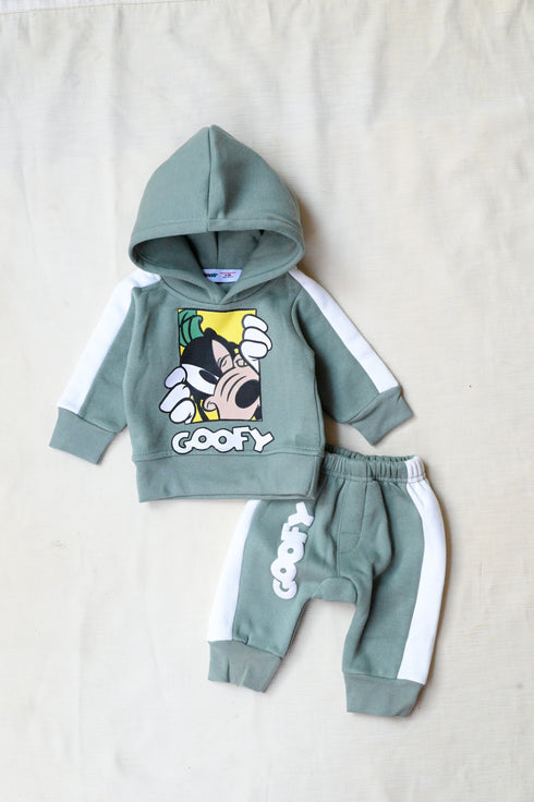Goofy Fleece Hooded Set