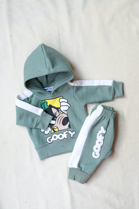 Goofy Fleece Hooded Set