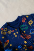 Cosmic Track Fleece Footed Sleepsuit