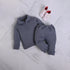 Dark Grey Fleece Zippered Pullover Set