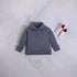 Dark Grey Fleece Zippered Pullover Set