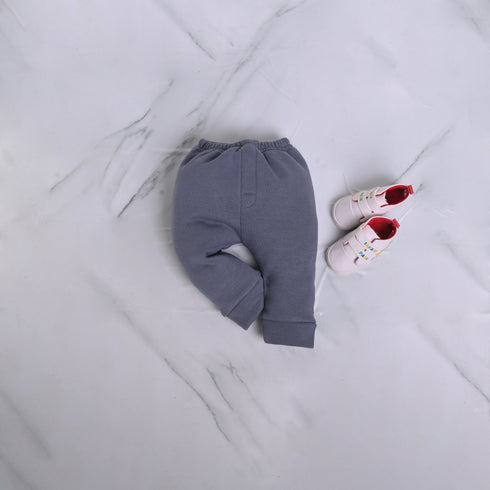 Dark Grey Fleece Zippered Pullover Set