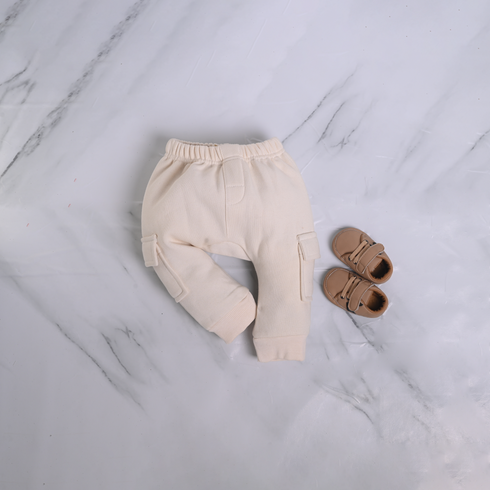 2-Pack Cargo Fleece Pajama (Off White & Camel)