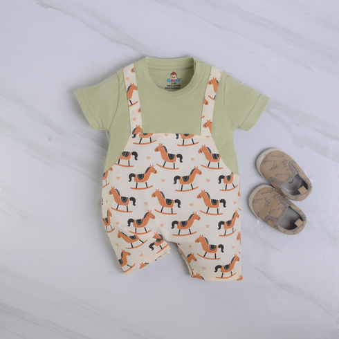 Little Trotters Dungaree Romper