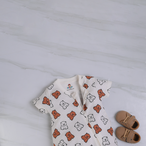 Cuddle Bears Zip-Up Romper