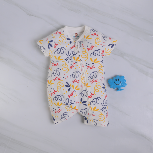 Doodle Day Zip-Up Romper